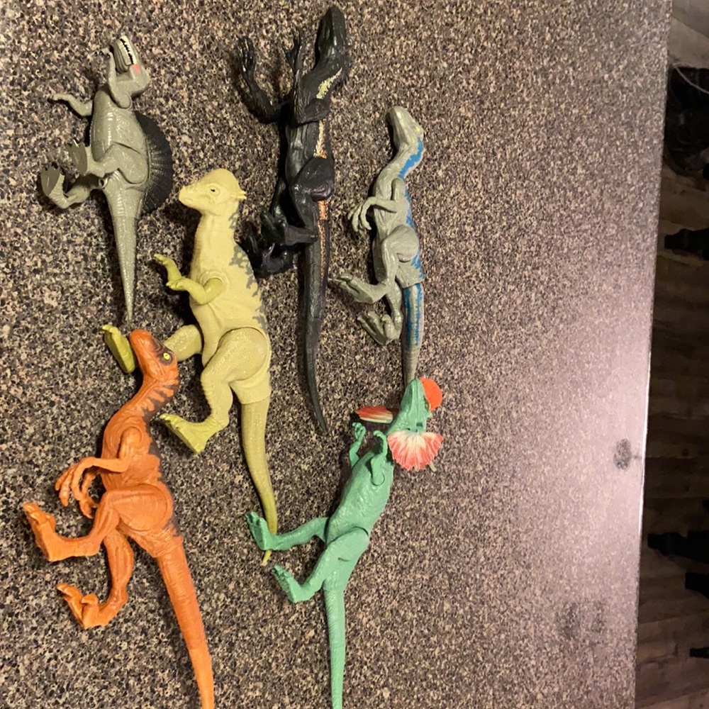 Jurassic Park dinosaur set of 6.